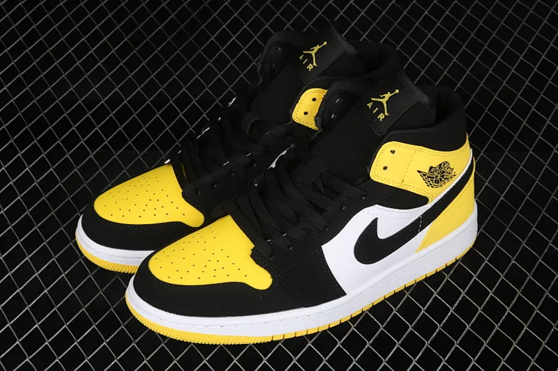 All categories Air Jordan Jordan series basketball shoes Air Jordan 1 Mid Air Jordan 1 Mid SE "Yellow Toe" AJ1 Joe 1 mid-top series basketball shoes 852542-071